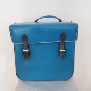 Vintage made in France leather bike bag